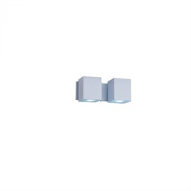 Arandela Cube Duplo 9x21x9,5cm Alumínio Ideal Iluminação A-92
