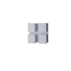 Arandela Cube Quádruplo 21x21x9,5cm Alumínio Ideal Iluminação A-94