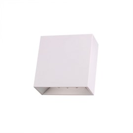 Arandela LED Quadrado Facho Duplo 12x12x5,2cm Branco Opus HM 38100