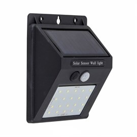 Arandela LED Zyon Solar com Sensor 6500K 4W 12,4x9,6x4,8cm Gaya 9661