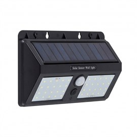 Arandela LED Zyon Solar com Sensor 6500K 8W 4,6x19,5x11,9cm Gaya 9664
