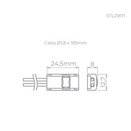 Conector para Fita Full Pro 0,8cm 24V Stella STL21871