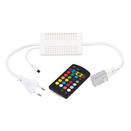 Controle para Fita de LED RGB Plástico Branco Gaya 9362