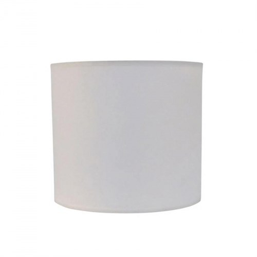 Cúpula Basic Ø20x18cm Tecido Branco Bella Iluminação EX760BR