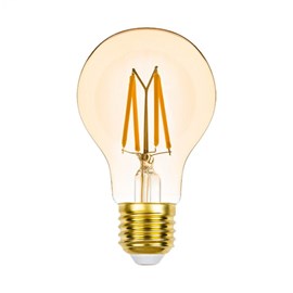 Lâmpada LED Bulbo Filamento Dimerizavel Âmbar 127V Stella STH8261-24