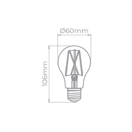 Lâmpada LED Bulbo Filamento E27 2W Âmbar Stella STH6335-24