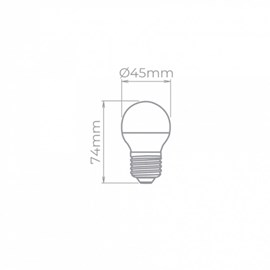Lâmpada LED Milky Mini Bulbo Filamento 2,5W 2700K Stella STH20200-27