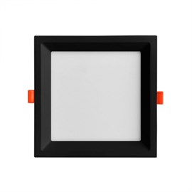 Painel de Embutir LED Recuado Quadrado 22,5x22,5x11,9cm Opus HM 80242