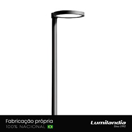 Poste Pétala Panelinha Redondo LED Alumínio Lumilandia 45661