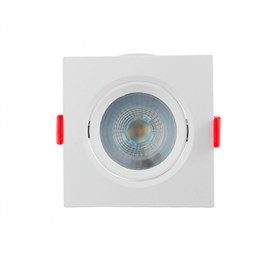 Spot de Embutir LED Quadrado 3000K 10,5x10,5x3,1cm Branco Opus ECO 33037