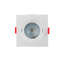 Spot de Embutir LED Quadrado 4000K 10,5x10,5x3,1cm Opus ECO 38766